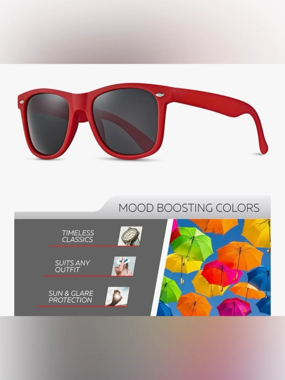 Retro Rewind Polarized Sunglasses for Men and Women UV Protection Summer NWT